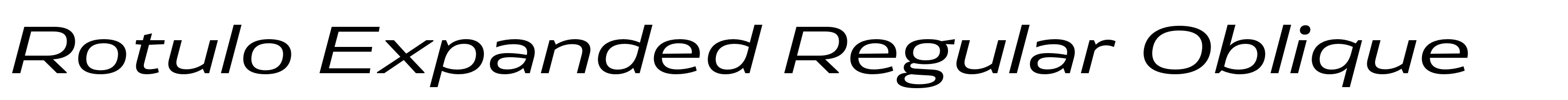 Rotulo Expanded Regular Oblique